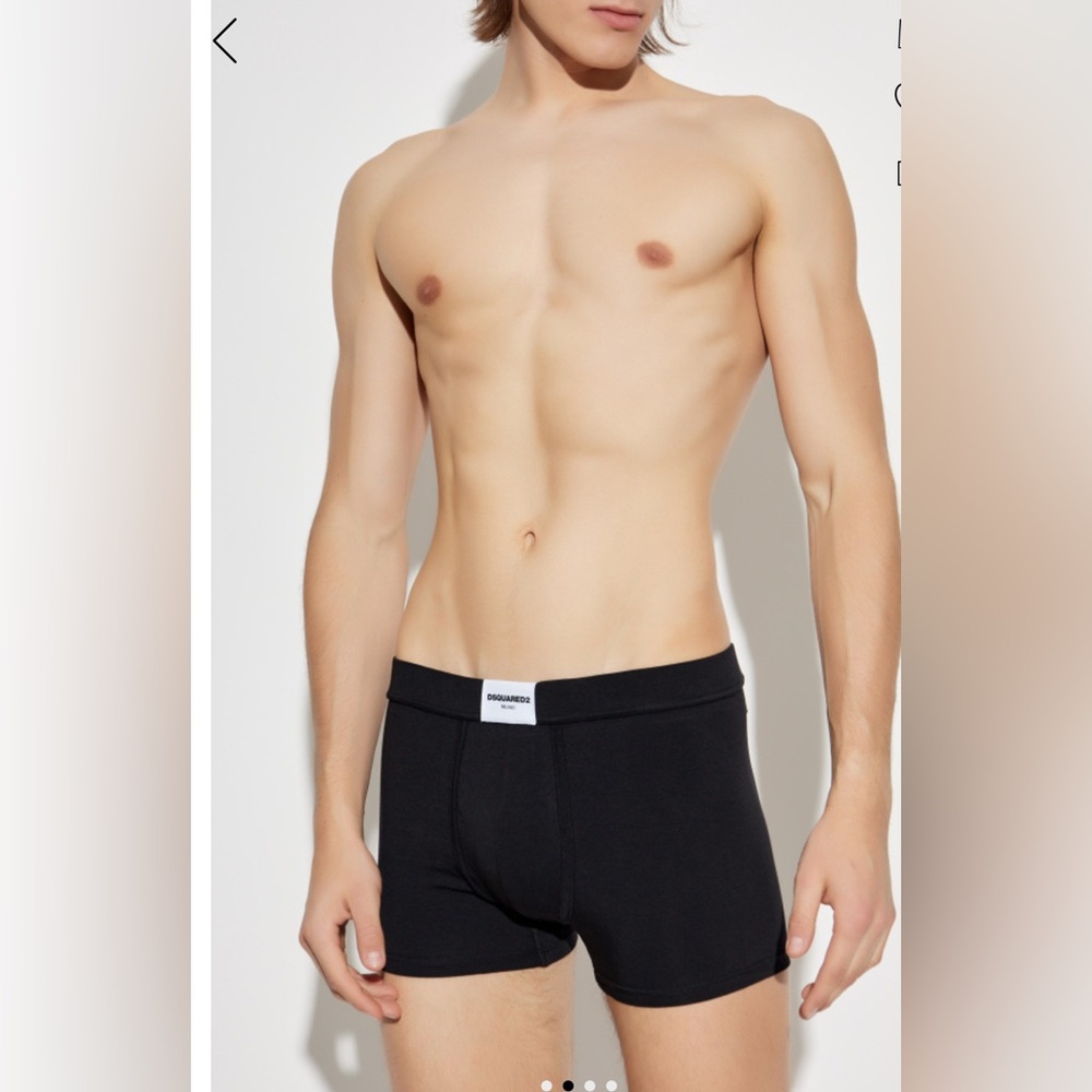 Dsquared2 underwear logo trunks black size medium..brand new